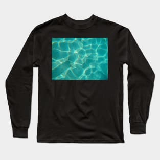 Unreal Turkish crystalline sea: abstract nature photography Long Sleeve T-Shirt